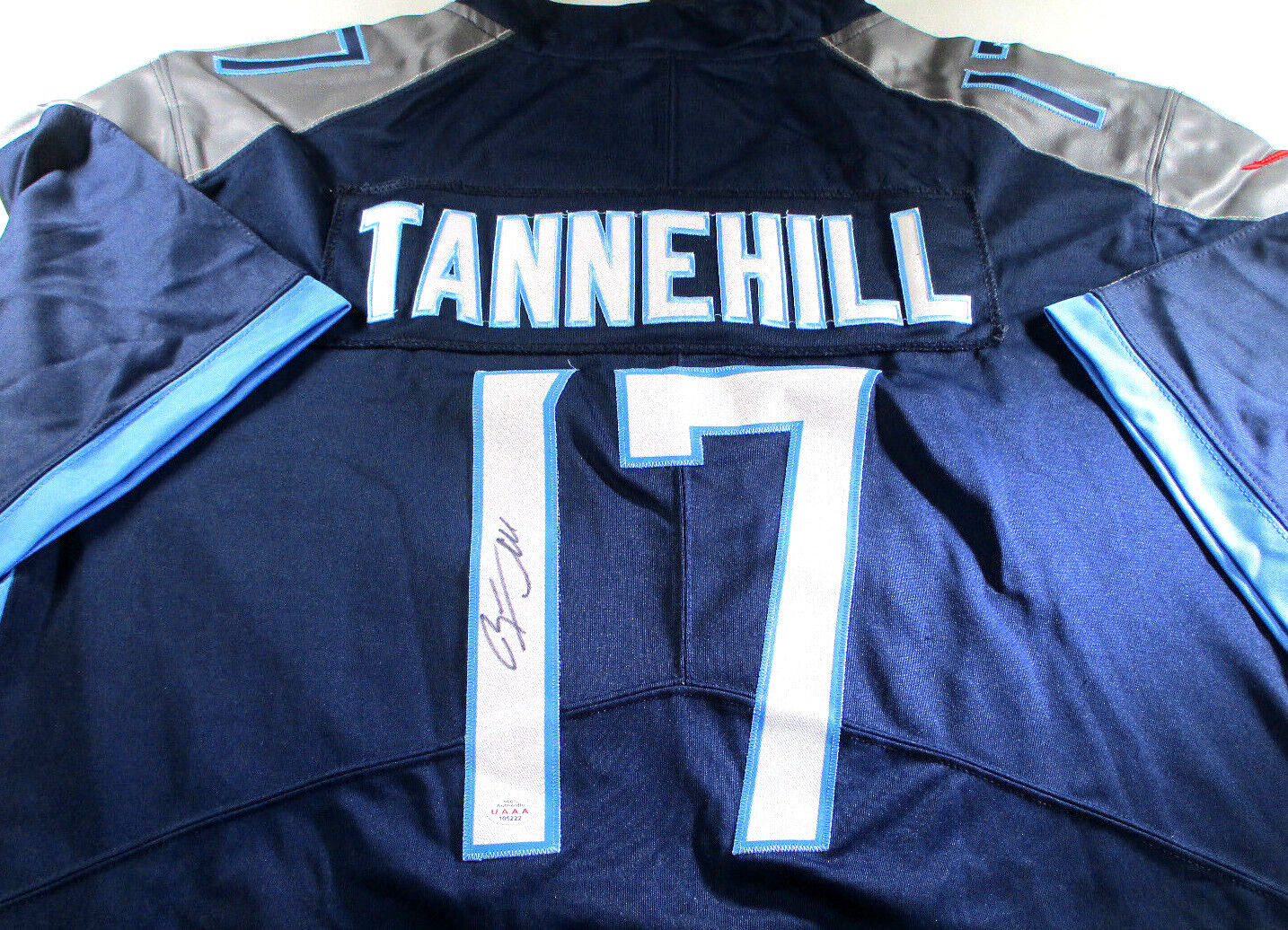 Ryan Tannehill / Autographed Tennessee Titans Pro Style Football Jersey / COA