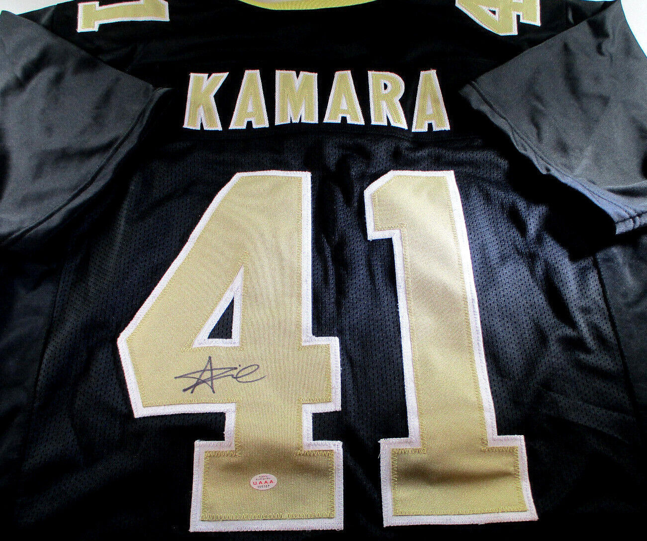 Alvin Kamara / Autographed New Olreans Saints Custom Football Jersey / COA