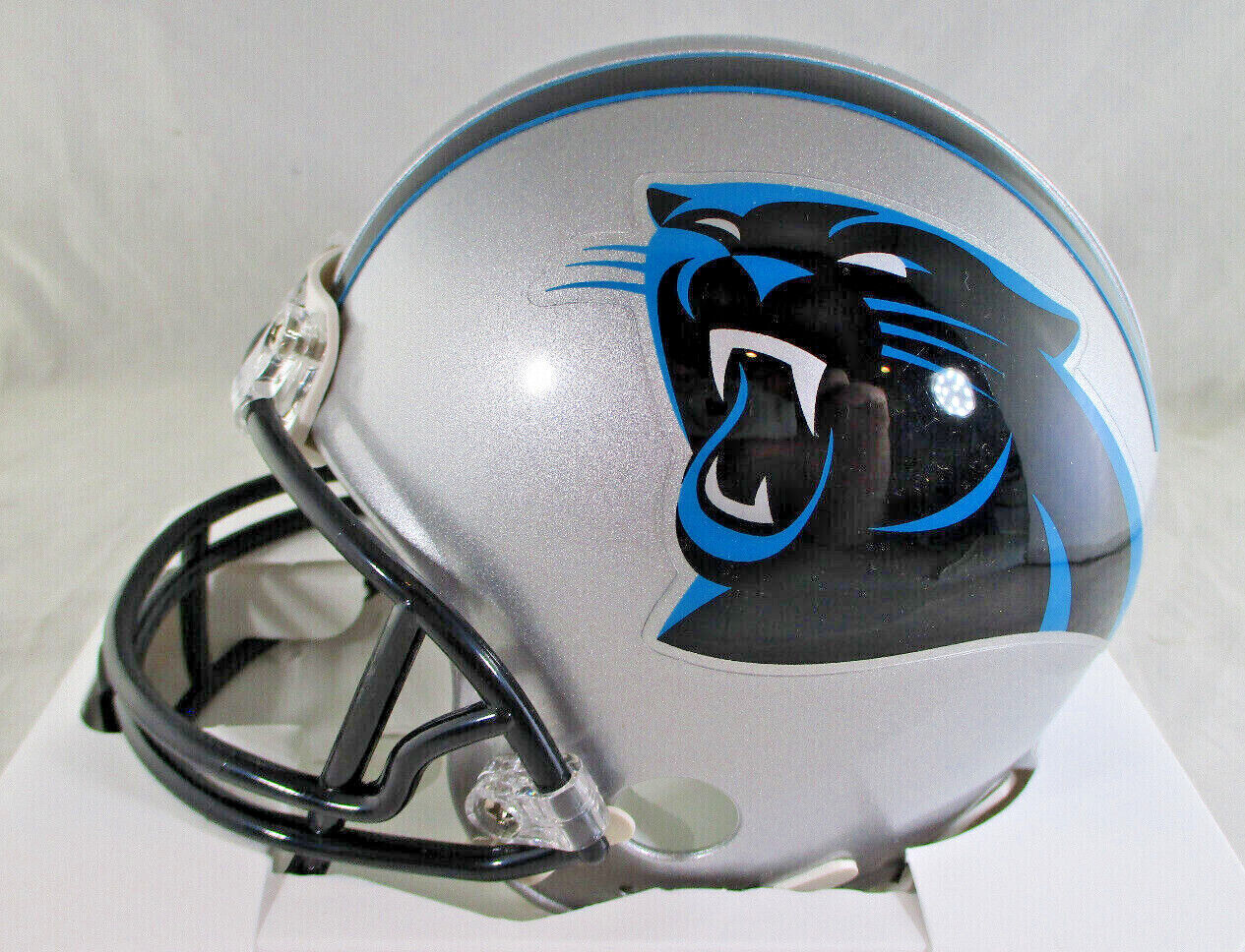 Christian McCaffrey / Autographed Carolina Panthers Riddell Mini Helmet / COA