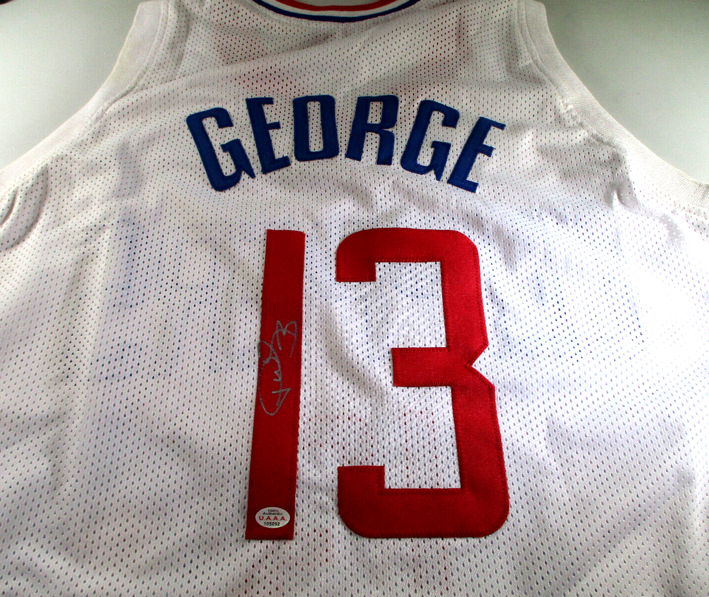 Paul Geoorge / Autographed Los Angeles Clippers Custom Basketball Jersey / COA