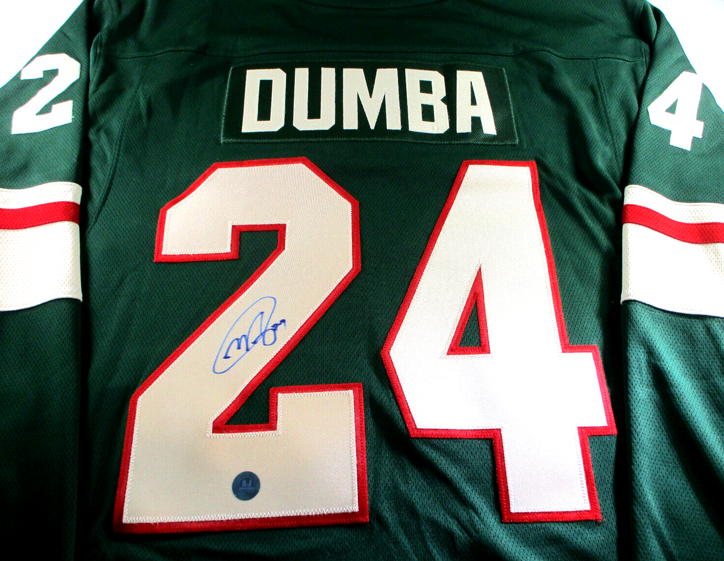 Matt Dumba / Autographed Minnesota Wild Fanatics NHL Hockey Jersey / C