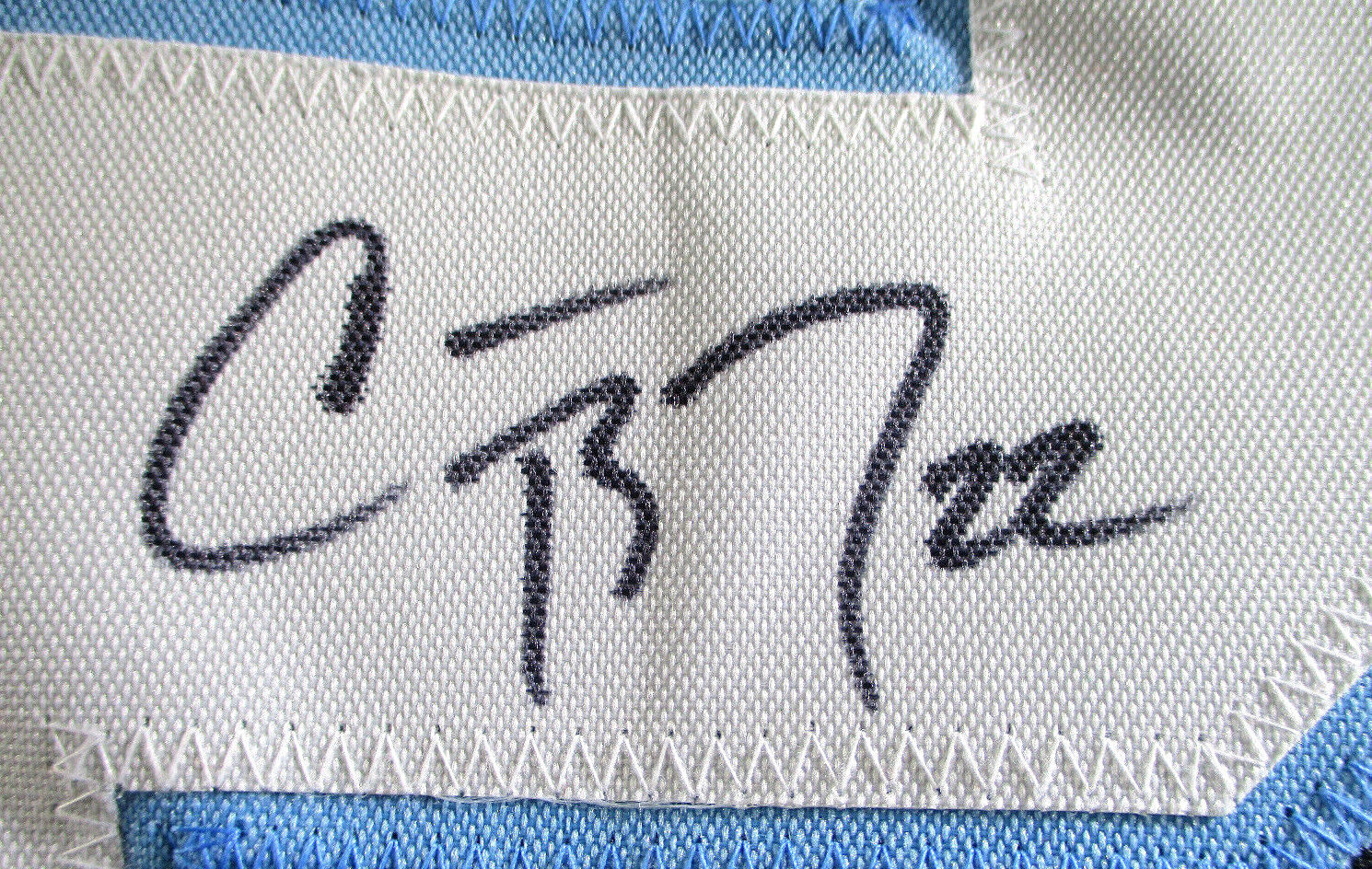 Christian Mccaffrey / Autographed Carolina Panthers Custom Football Jersey / COA
