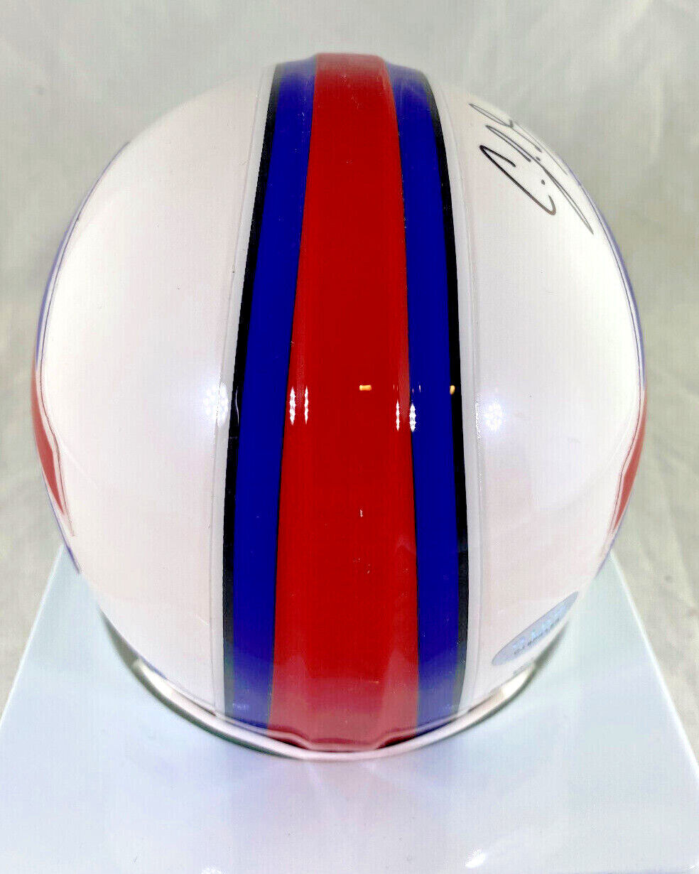 C.J. Spiller / Autographed Buffalo Bills Logo Riddell Mini Helmet / PSA/DNA