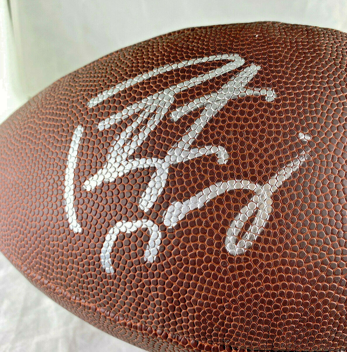 Peyton Manning & Elway / Autographed Wilson FLL Gold Logo Football / Player Holo