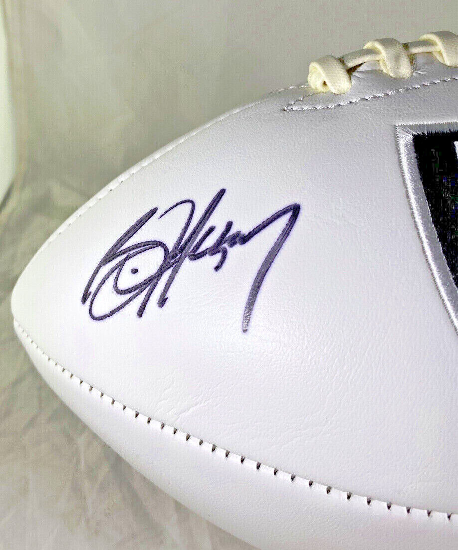 Bo Jackson / Autographed Oakland Raiders Full Size White Panel Football / C.O.A.