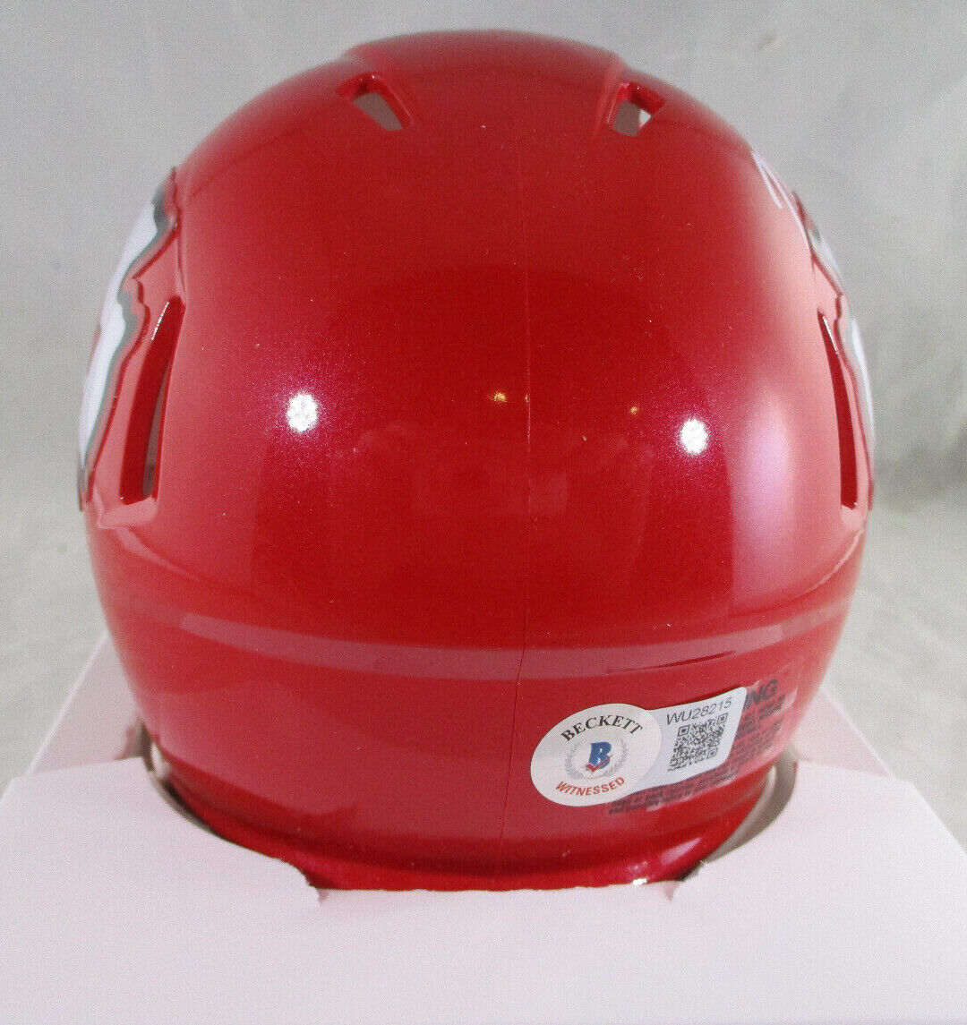 Marquez Valdes-Scanting / Autographed Kansas City Chiefs Mini Helmet / Beckett