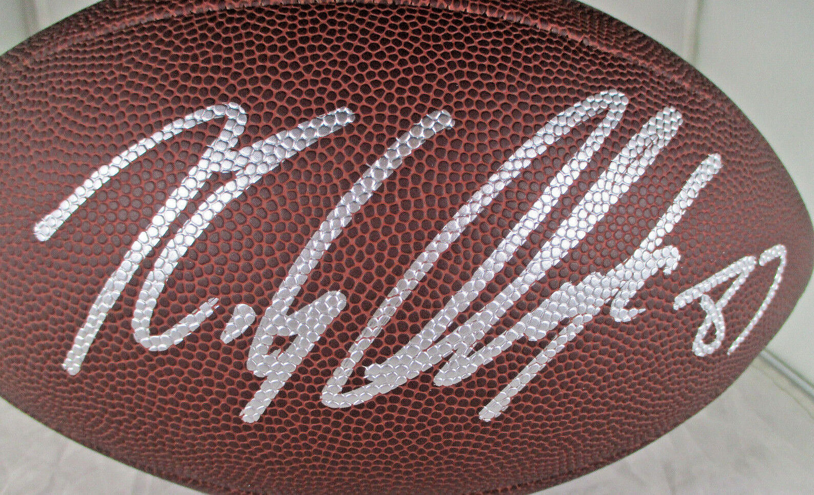 Rob Gronkowski / Autographed Full Size Wilson Brand Nfl Gold Logo Football / COA