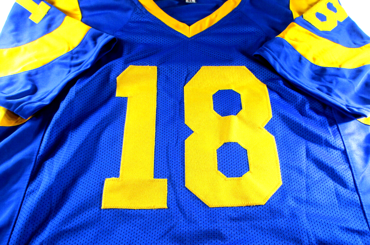Cooper Kupp / Autographed Los Angeles Rams Blue Custom Football Jersey / C.O.A.