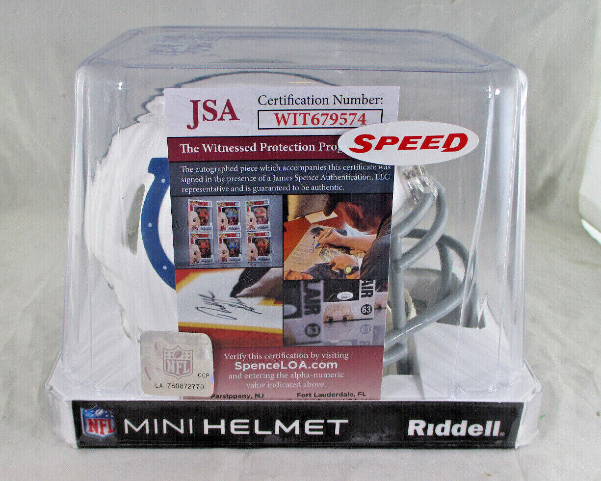 Darius Leonard / Autographed Indianapolis Colts Speed Mini Helmet / JSA COA