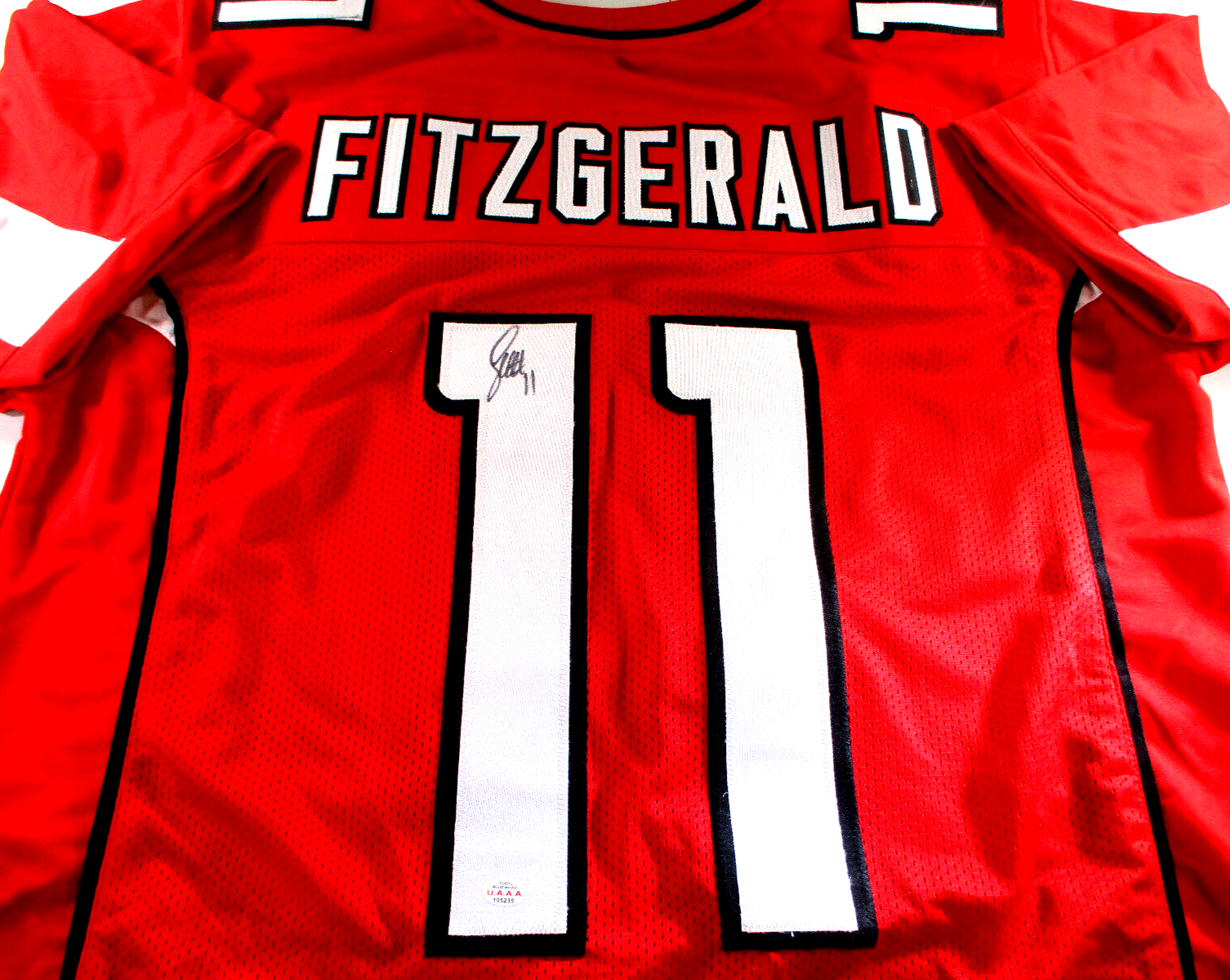Larry Fitzgerald / Autographed Arizona Cardinals Custom Football Jersey / COA