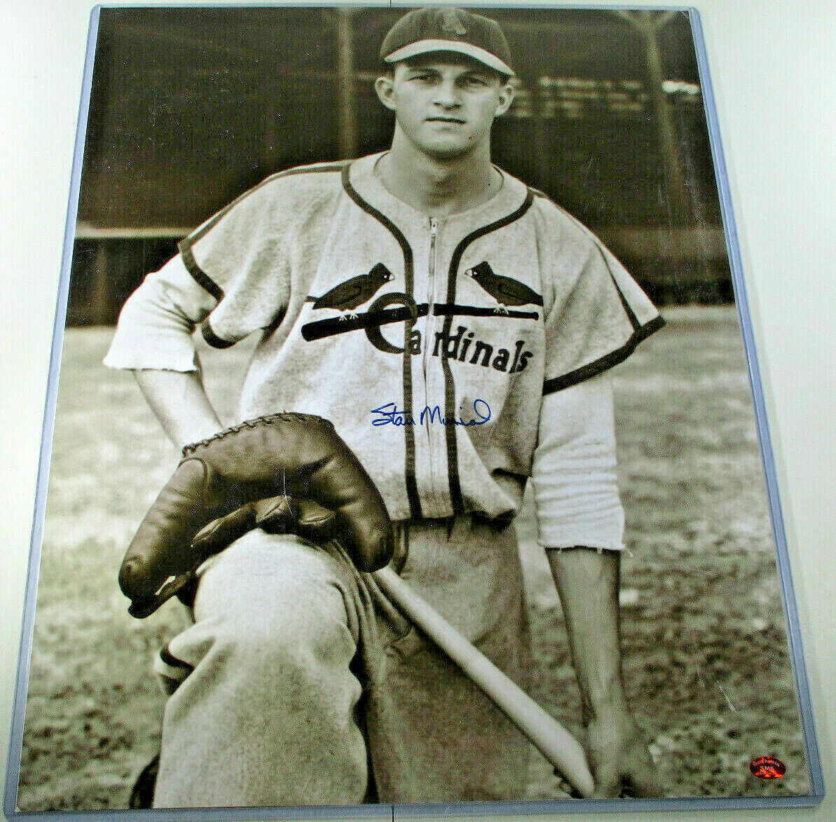Stan Musial / Autographed 16 X 20 Cardinals Rookie Photo / Stan "The Man" Holo
