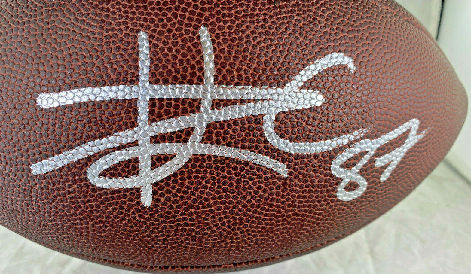 Travis Kelce / Autographed Full Size Wilson Brand Nfl Gold Logo Football / COA