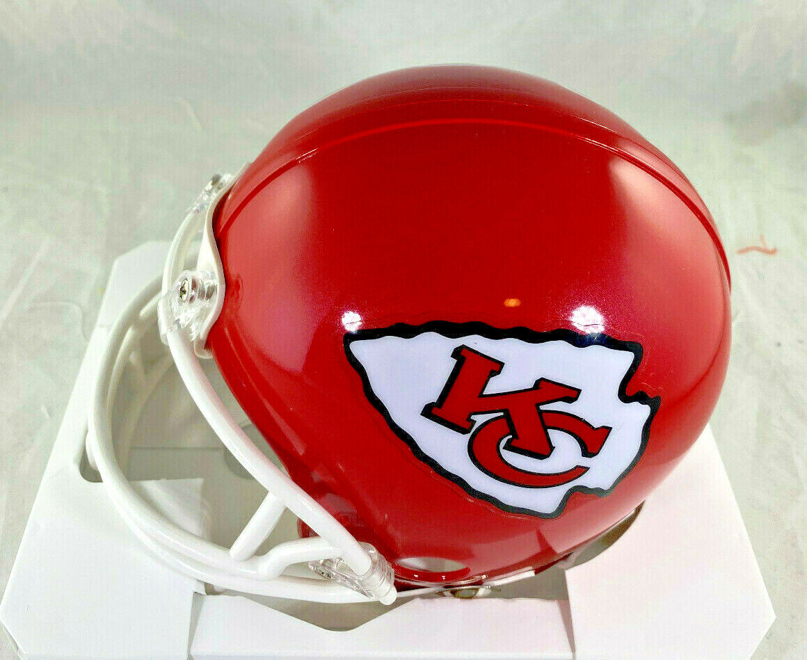 Patrick Mahomes / Autographed Kansas City Chiefs Logo Speed Mini Helmet / COA