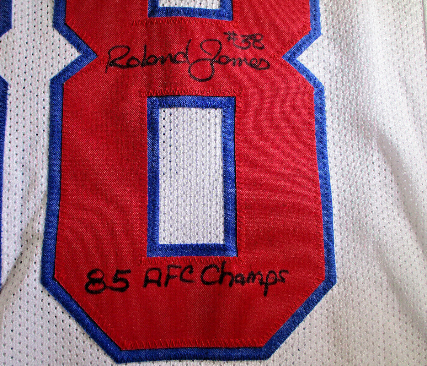 Roland James / Autographed New England Patriots Custom Jersey  / JSA Witnessd