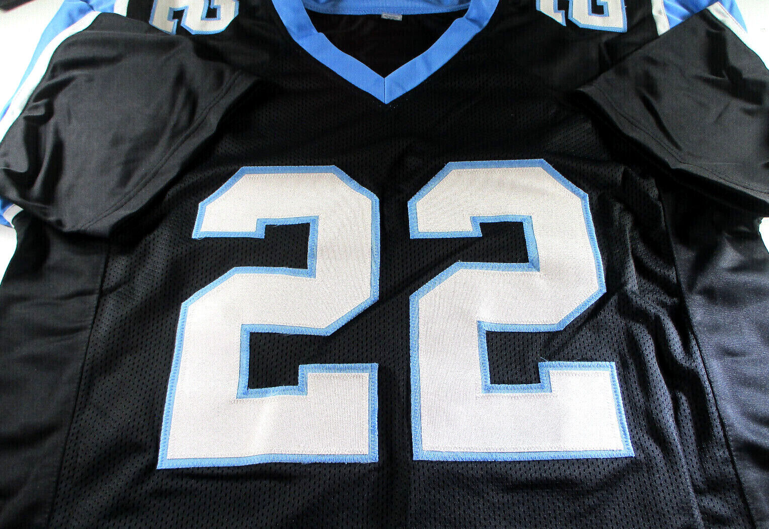 Christian Mccaffrey / Autographed Carolina Panthers Custom Football Jersey / COA