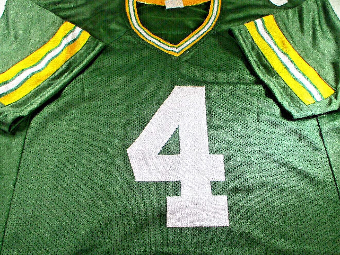 Brett Favre / Autographed Green Bay Packers Custom Football Jersey / Favre Holo