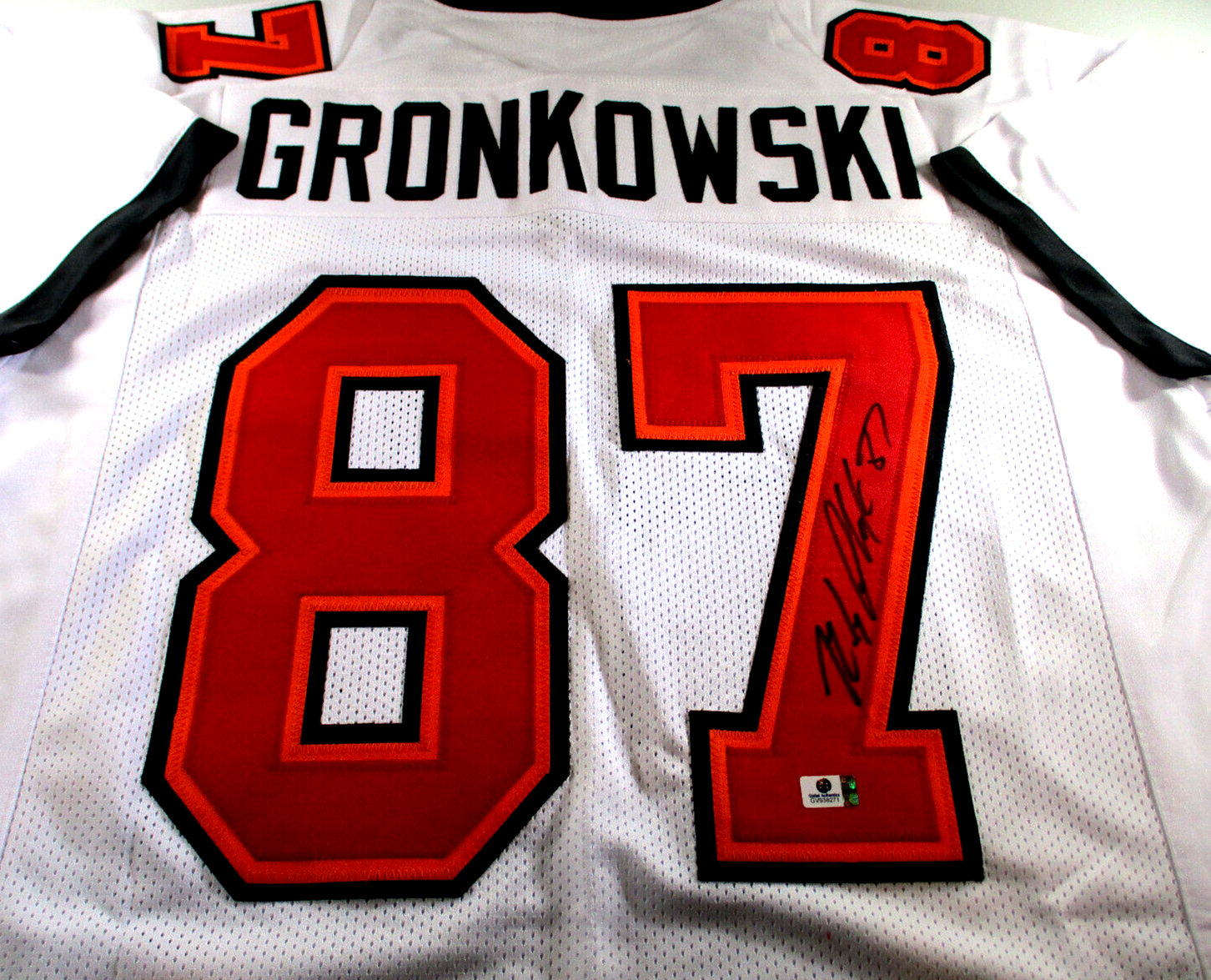 Rob Gronkowski / Autographed Tampa Bay Buccanneers White Custom Jersey / C.O.A.