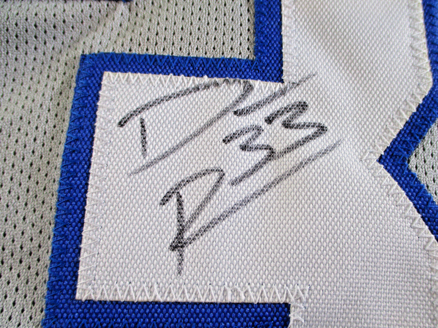 Dominic Rhodes / Autographed Indianapolis Colts Custom Football Jersey / JSA