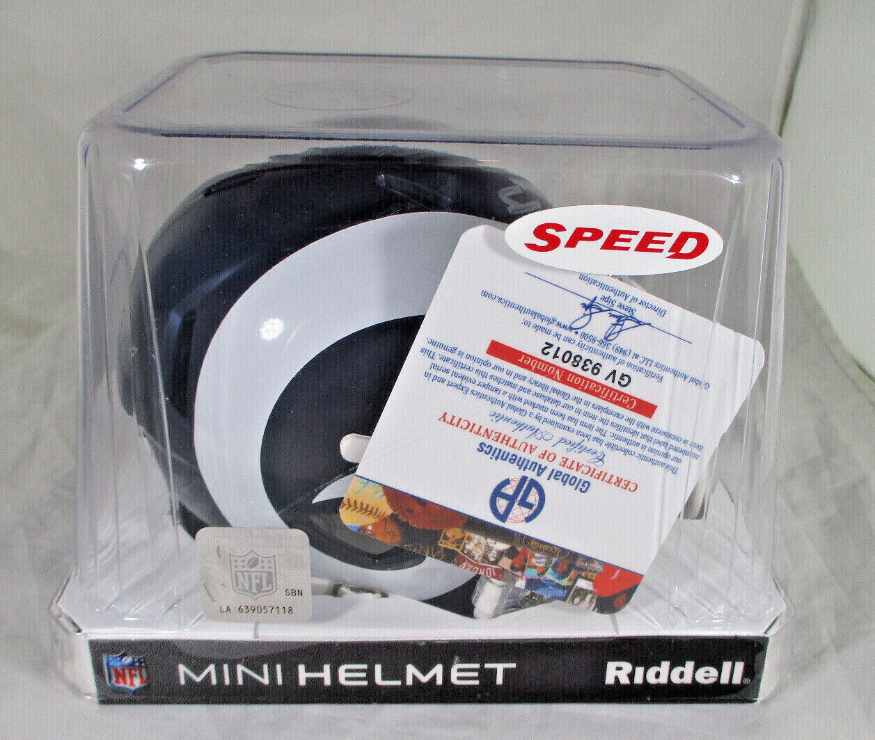 Von Miller / Autographed Los Angeles Rams Black & White Speed Mini Helmet / COA