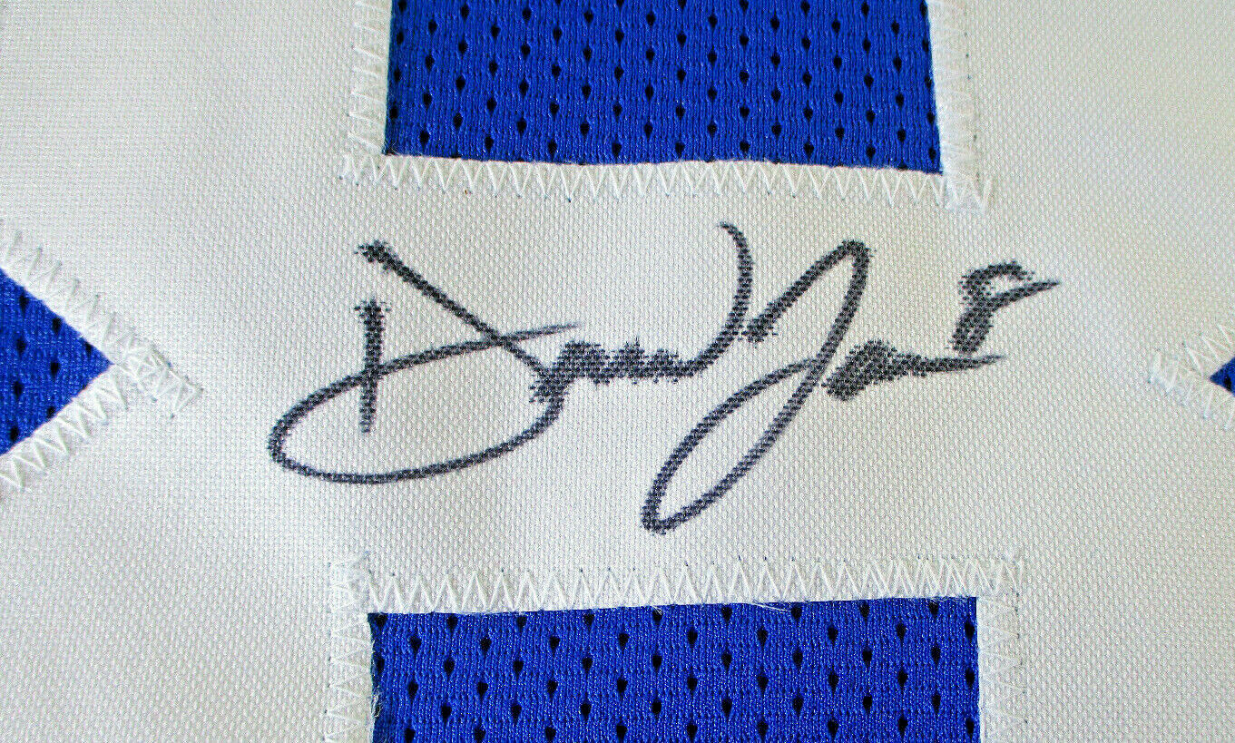 Daniel Jones / Autographed New York Giants Blue Custom Football Jersey / COA