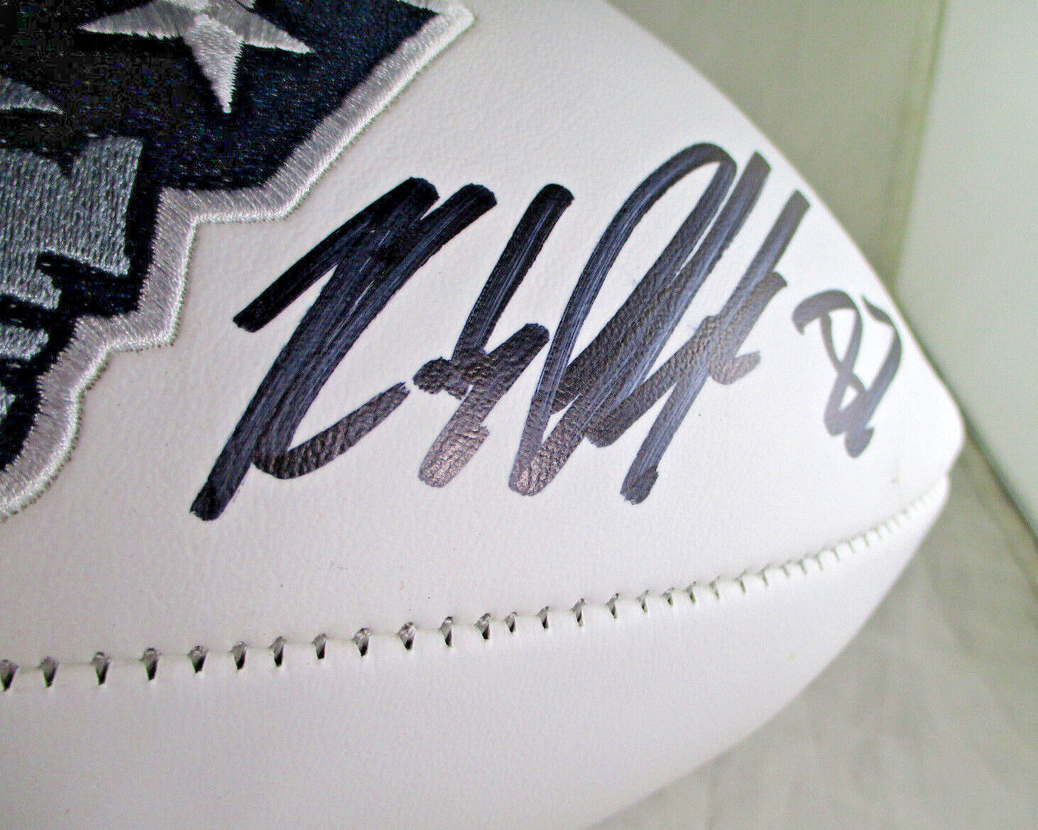 Rob Gronkowski & Edelman / Autographed New England Patriots White Football / COA