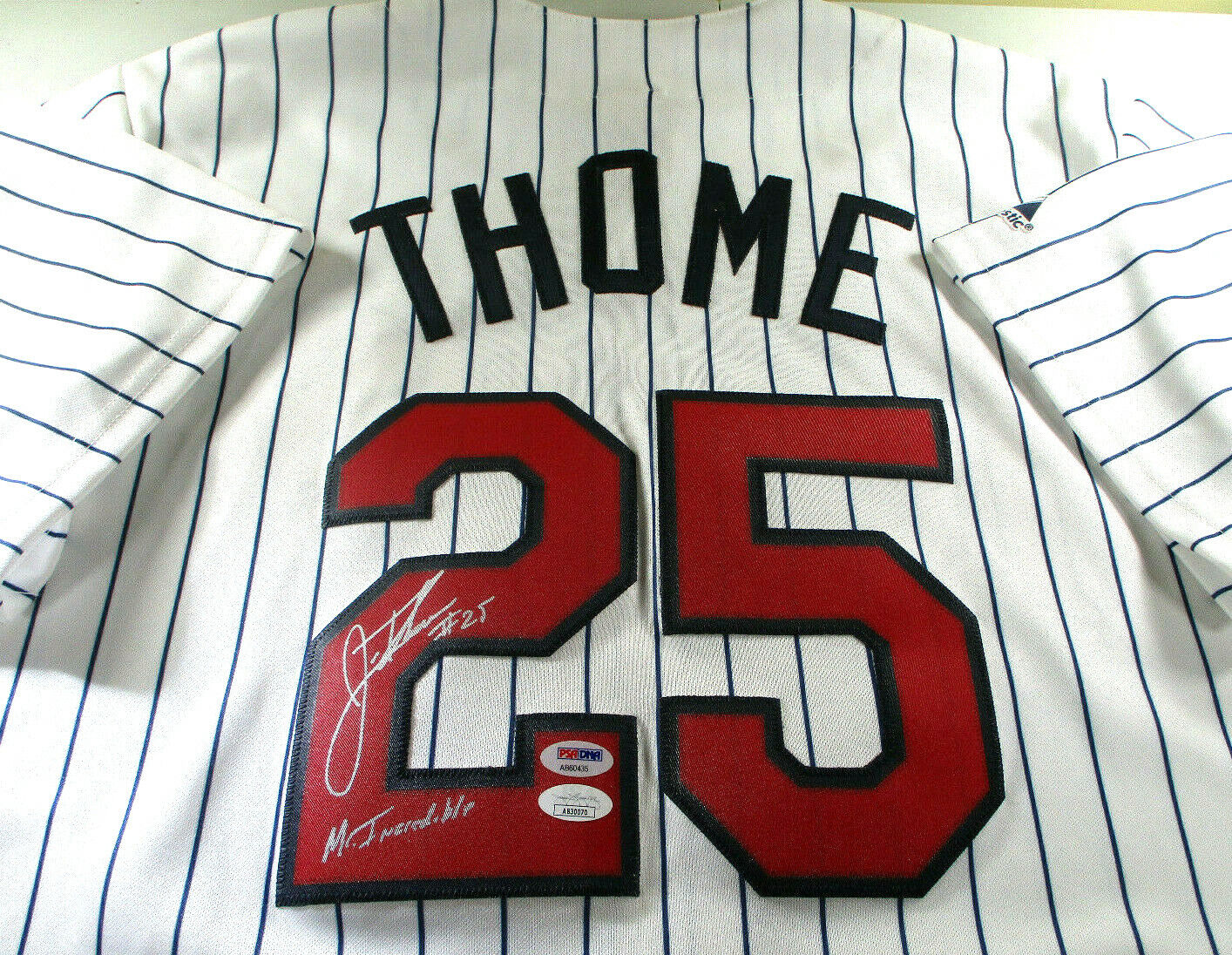 Jim Thome / Autographed Minnesota Twins Majestic Baseball Jersey / PSA/DNA & JSA