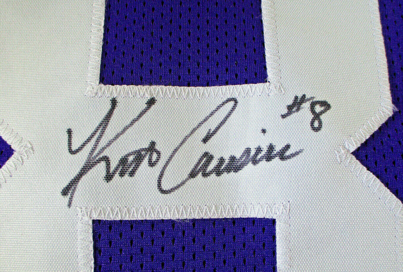 Kirk Cousins / Autographed Minnesota Vikings Purple Custom Football Jersey / COA