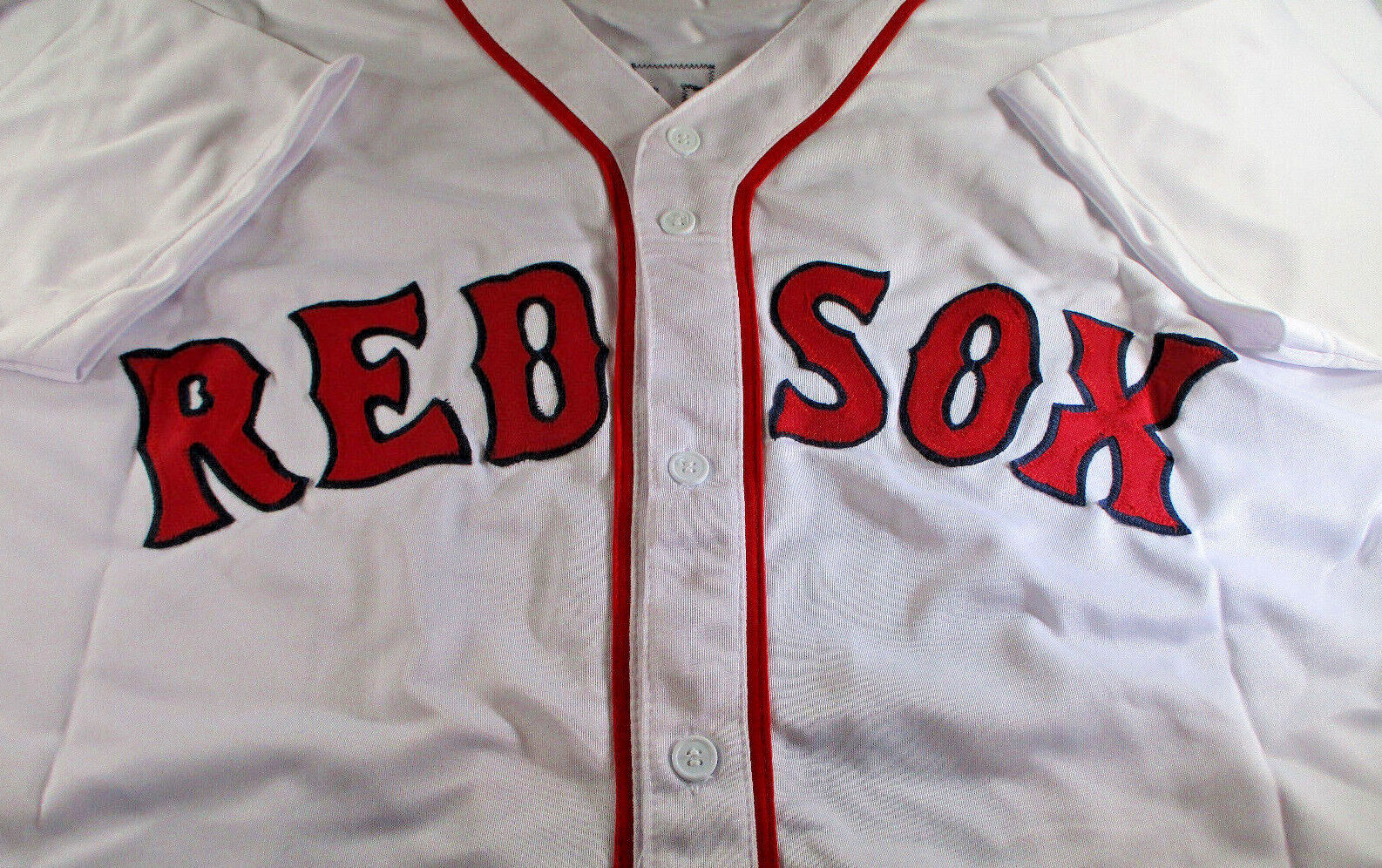 David Ortiz / Autographed Boston Red Sox White Custom Baseball Jersey / C.O.A.
