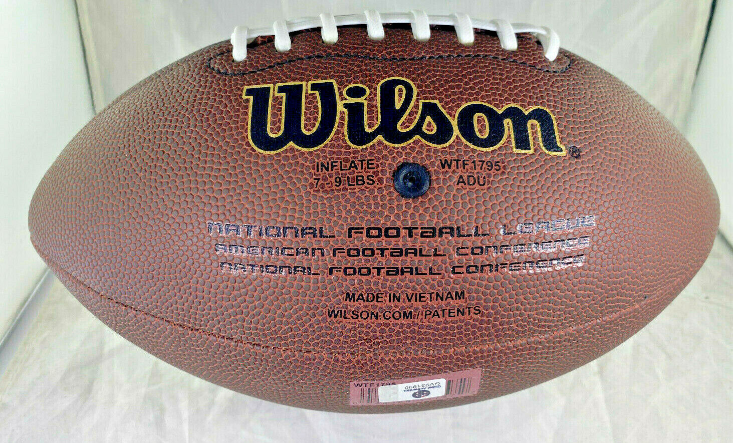 Travis Kelce / Autographed Full Size Wilson Brand Nfl Gold Logo Football / COA